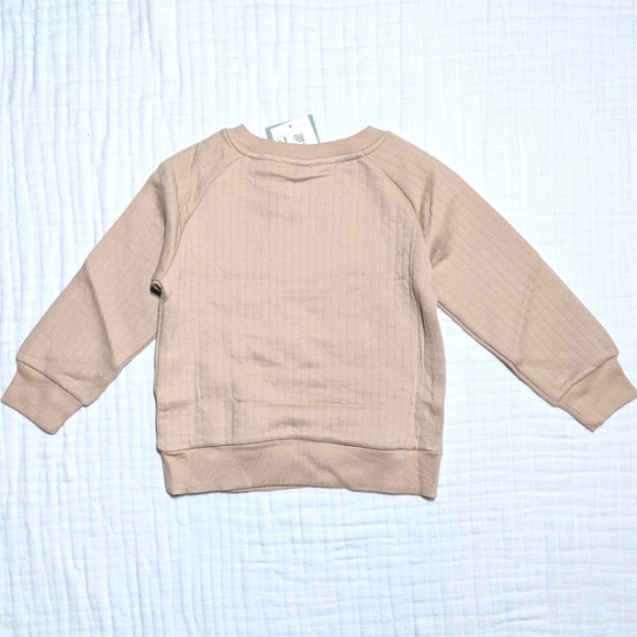 H&M Boys Quilted Matching Set Sweatshirt Sweatpants Jogger Kids 5T Neutral NEW - Picture 8 of 13